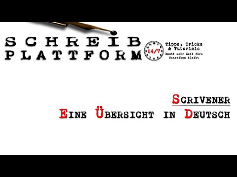 Wie schreibe ich ein Buch? Scrivener - Eine Übersicht in Deutsch