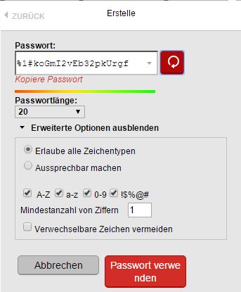 LastPass - Sicheres Passwort erstellen