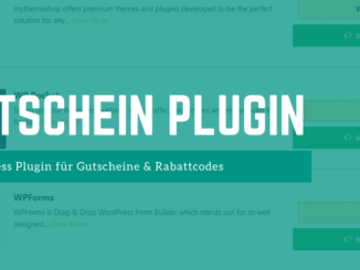 Wordpress Gutschein Plugin
