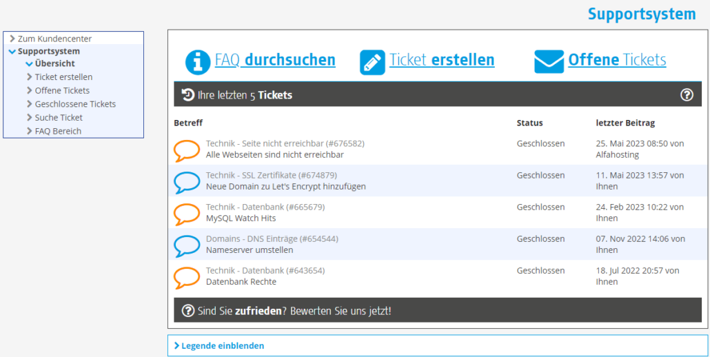 Alfahosting Support Ticketsystem (1)