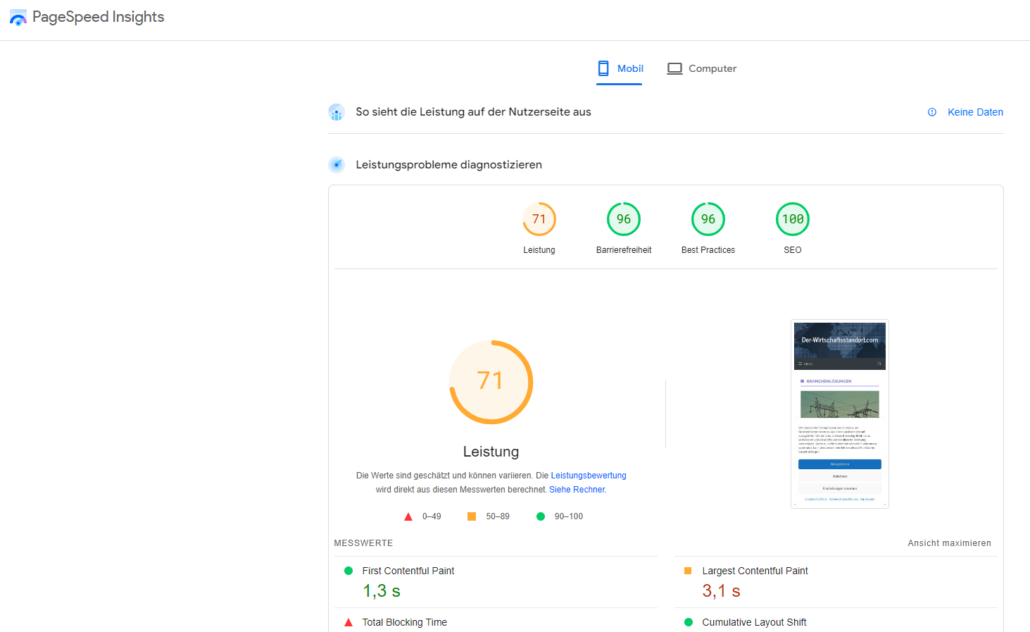 Google PageSpeed Insights